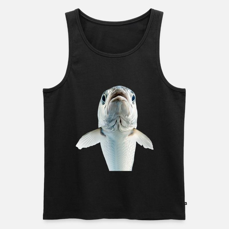 Tarpon - Männer Premium Bio Tank Top - Schwarz