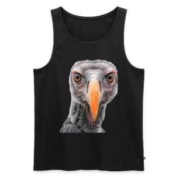 Geier - Männer Premium Bio Tank Top - Schwarz - Vorne - Michal (187cm)