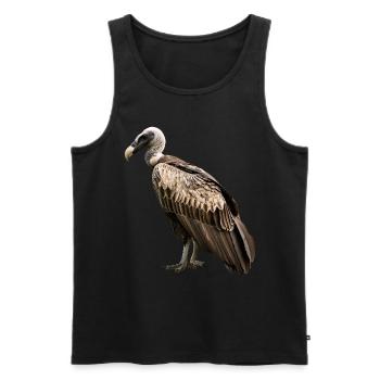 Geier - Männer Premium Bio Tank Top - Schwarz - Vorne - Michal (187cm)