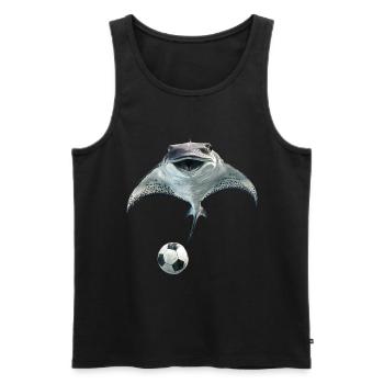Stachelrochen - Männer Premium Bio Tank Top - Schwarz - Vorne - AI Model Male 178 light (178cm)