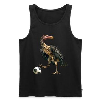 Geier - Männer Premium Bio Tank Top - Schwarz - Vorne - Michal (187cm)