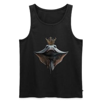 Stachelrochen - Männer Premium Bio Tank Top - Schwarz - Vorne - AI Model Male 178 light (178cm)