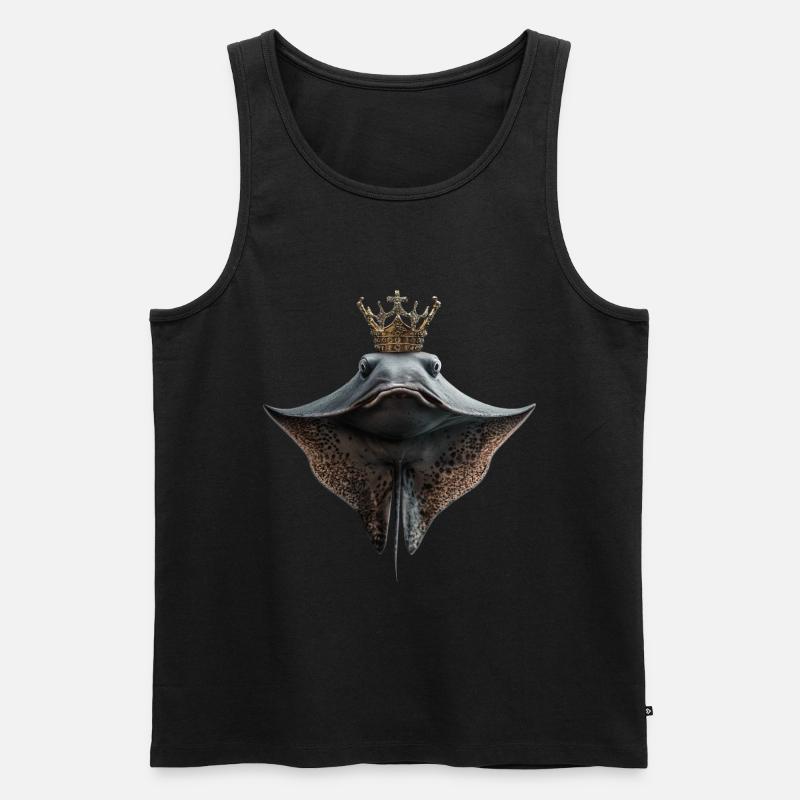 Stachelrochen - Männer Premium Bio Tank Top - Schwarz