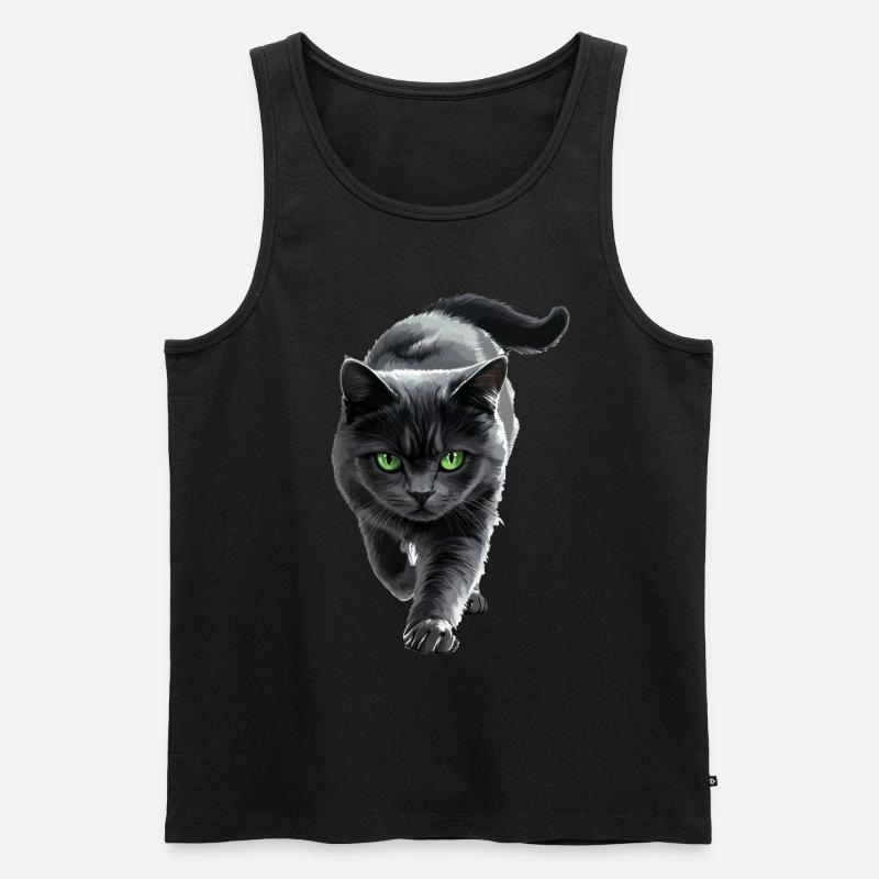 Britisch Kurzhaar - Männer Premium Bio Tank Top - Schwarz