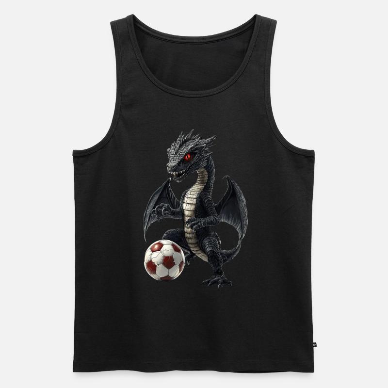 Drachen - Männer Premium Bio Tank Top - Schwarz