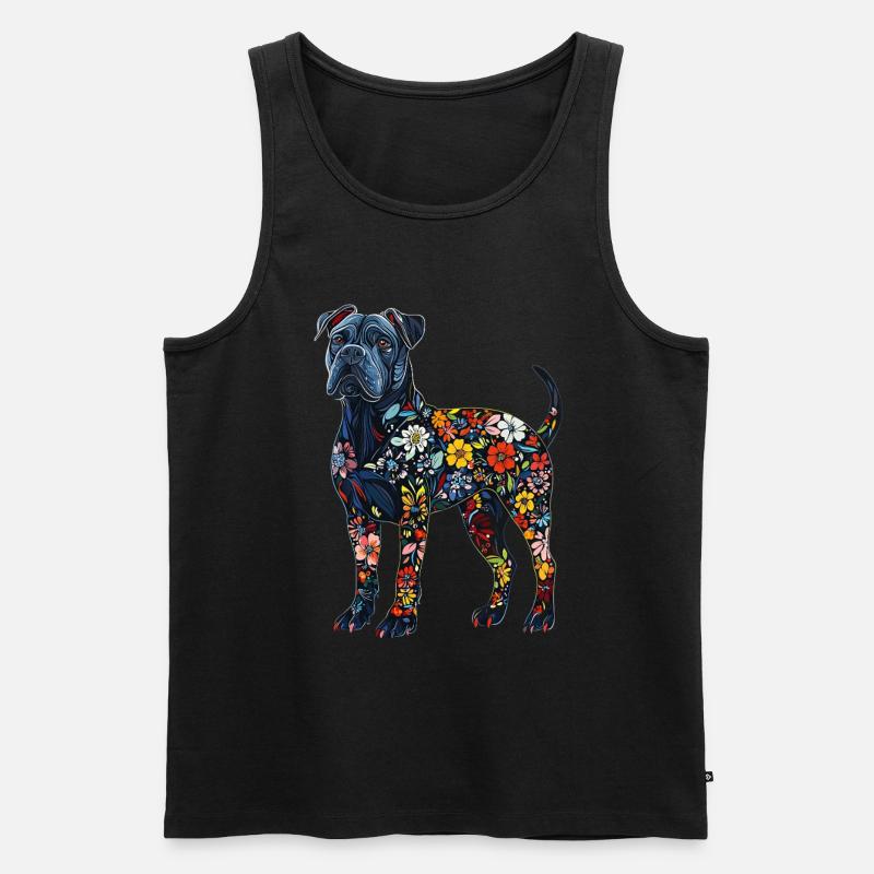 Cane Corso - Männer Premium Bio Tank Top - Schwarz
