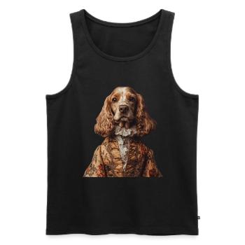 Cocker Spaniel - Männer Premium Bio Tank Top - Schwarz - Vorne - Michal (187cm)