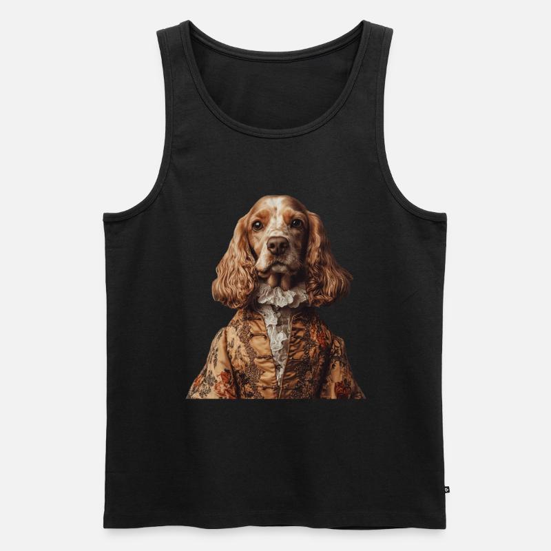 Cocker Spaniel - Männer Premium Bio Tank Top - Schwarz