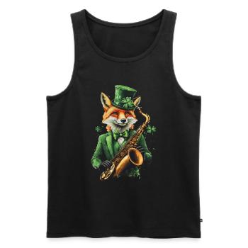 Fuchs - Männer Premium Bio Tank Top - Schwarz - Vorne - Michal (187cm)