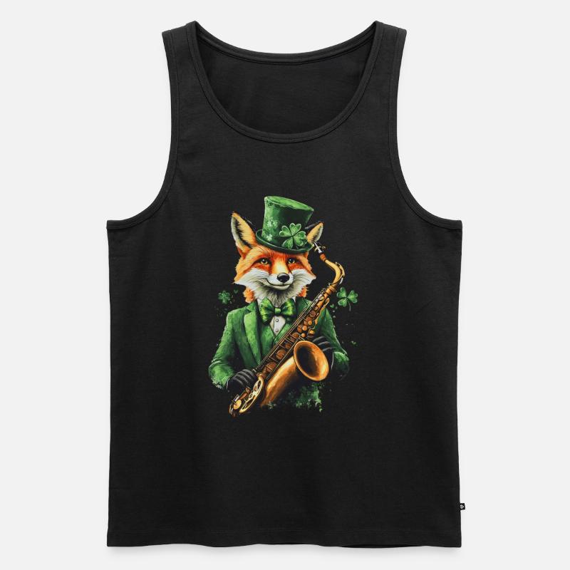 Fuchs - Männer Premium Bio Tank Top - Schwarz