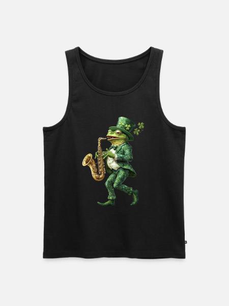 Frosch - Männer Premium Bio Tank Top - Schwarz
