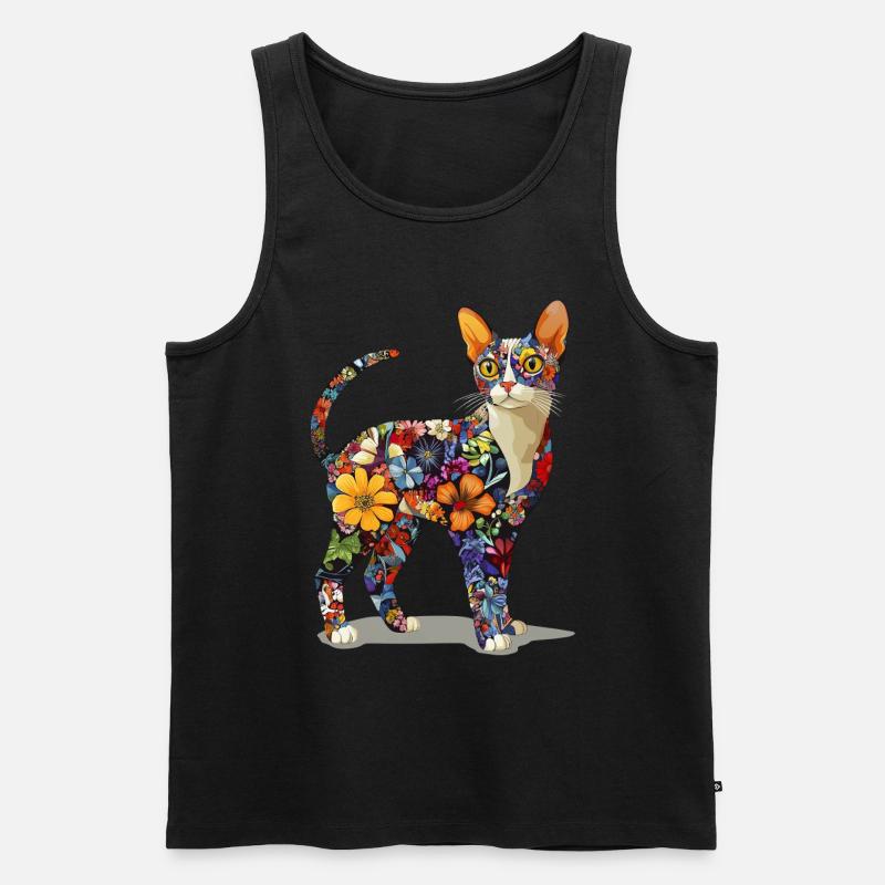 Devon Rex - Männer Premium Bio Tank Top - Schwarz