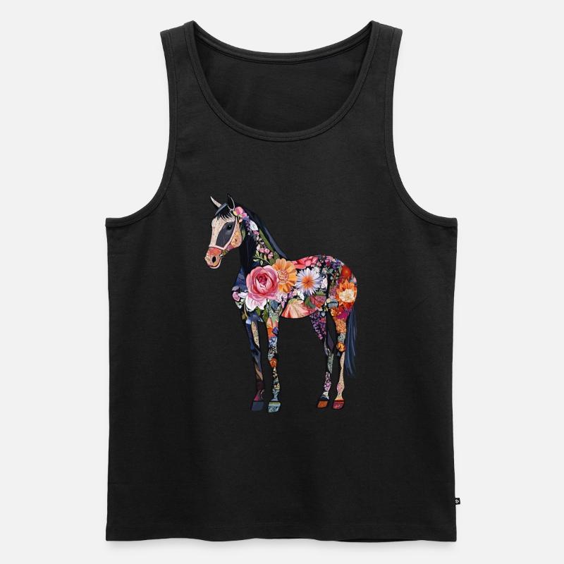 Vollblut - Männer Premium Bio Tank Top - Schwarz