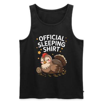Auerhahn - Männer Premium Bio Tank Top - Schwarz - Vorne - Michal (187cm)