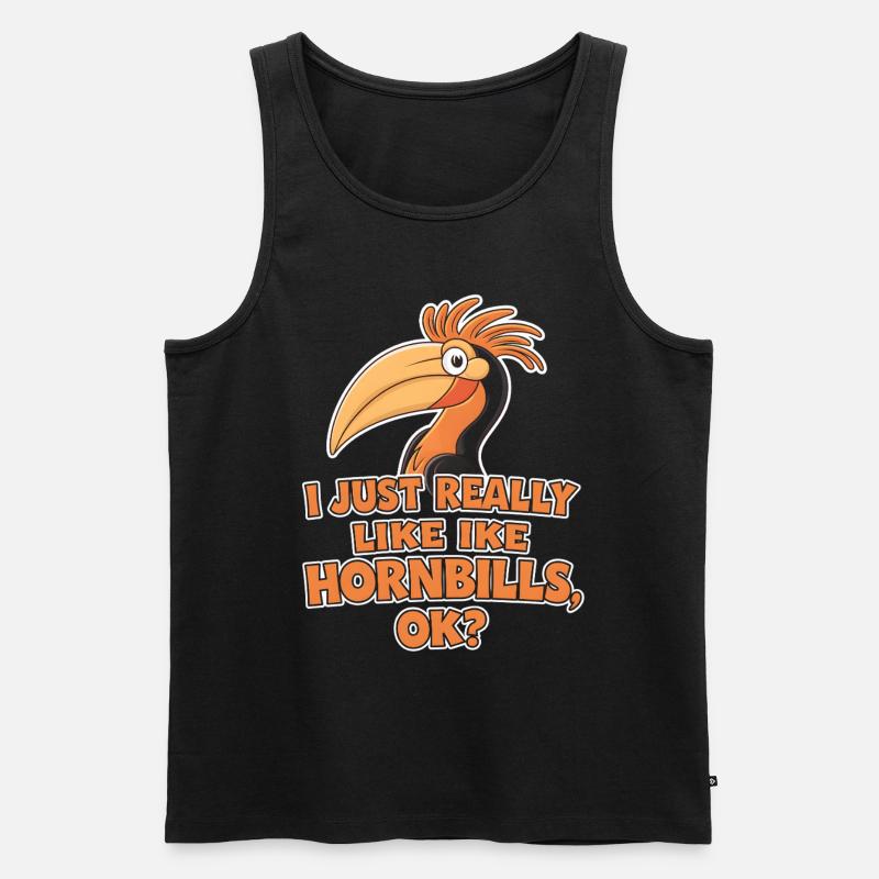 Nashornvogel - Männer Premium Bio Tank Top - Schwarz