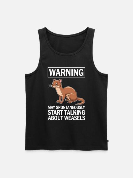 Wiesel - Männer Premium Bio Tank Top - Schwarz