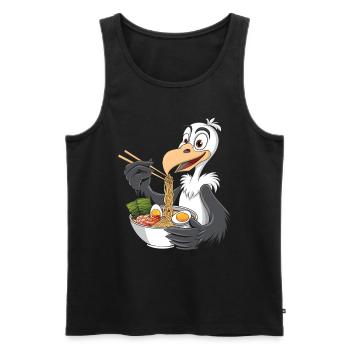Geier - Männer Premium Bio Tank Top - Schwarz - Vorne - Michal (187cm)