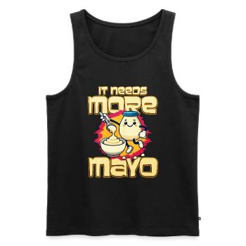 Mayonnaise - Männer Premium Bio Tank Top - Schwarz - Vorne - Michal (187cm)
