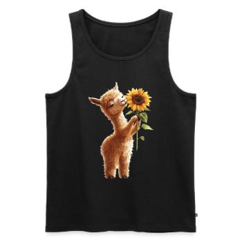 Adler - Männer Premium Bio Tank Top - Schwarz - Vorne - Michal (187cm)