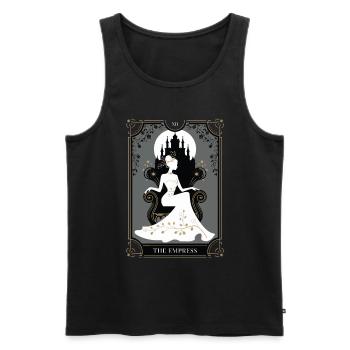 Tarotkarte - Männer Premium Bio Tank Top - Schwarz - Vorne - Michal (187cm)
