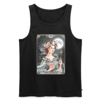 Tarotkarte - Männer Premium Bio Tank Top - Schwarz - Vorne - Michal (187cm)