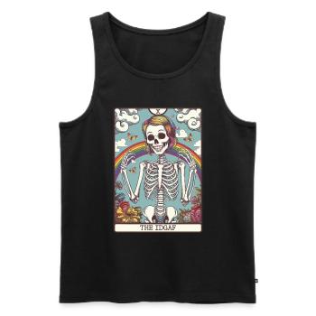 Tarotkarte - Männer Premium Bio Tank Top - Schwarz - Vorne - Michal (187cm)