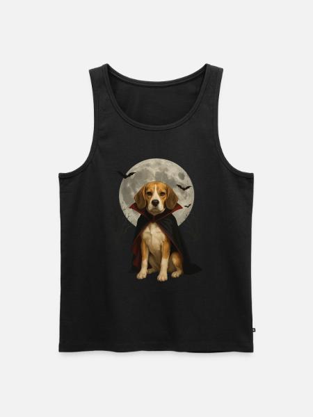 Beagle - Männer Premium Bio Tank Top - Schwarz