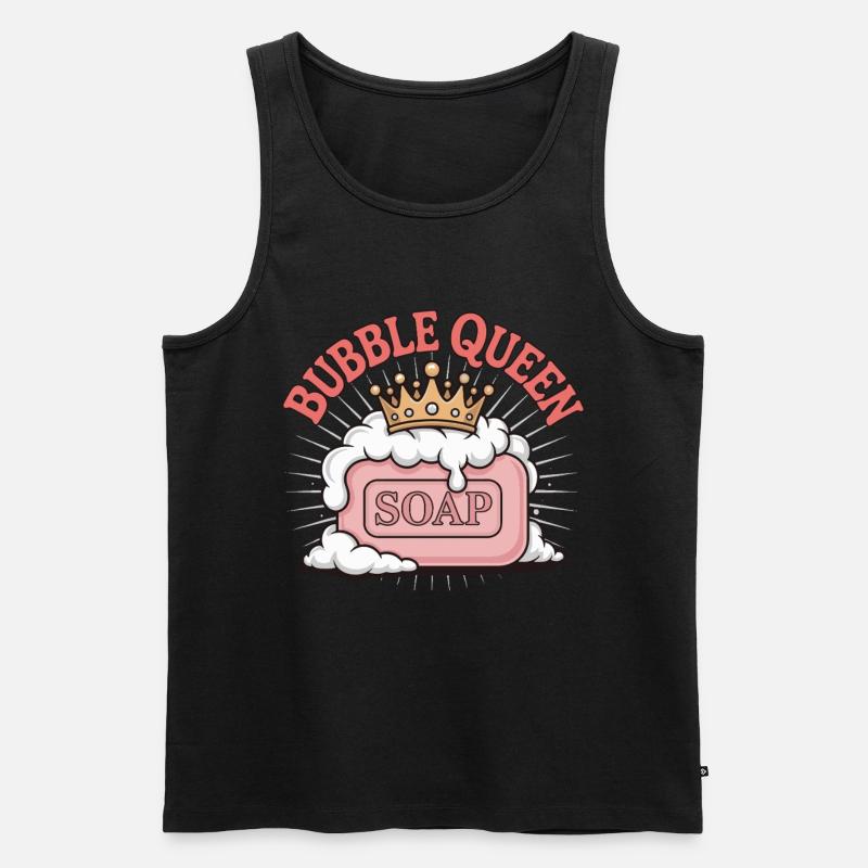 Blasen - Männer Premium Bio Tank Top - Schwarz