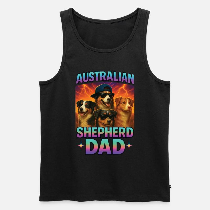 Australischer Schäferhund - Männer Premium Bio Tank Top - Schwarz