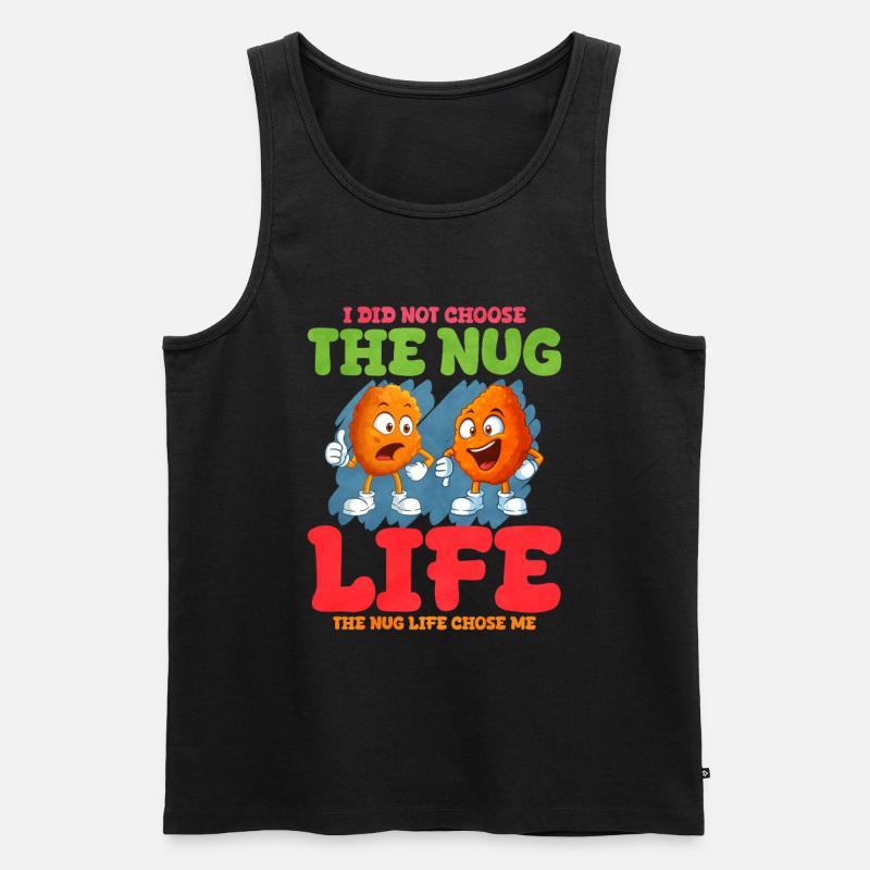Chicken Nugget - Männer Premium Bio Tank Top - Schwarz