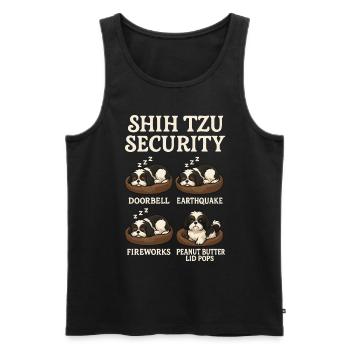 Shih Tzu - Männer Premium Bio Tank Top - Schwarz - Vorne - Michal (187cm)