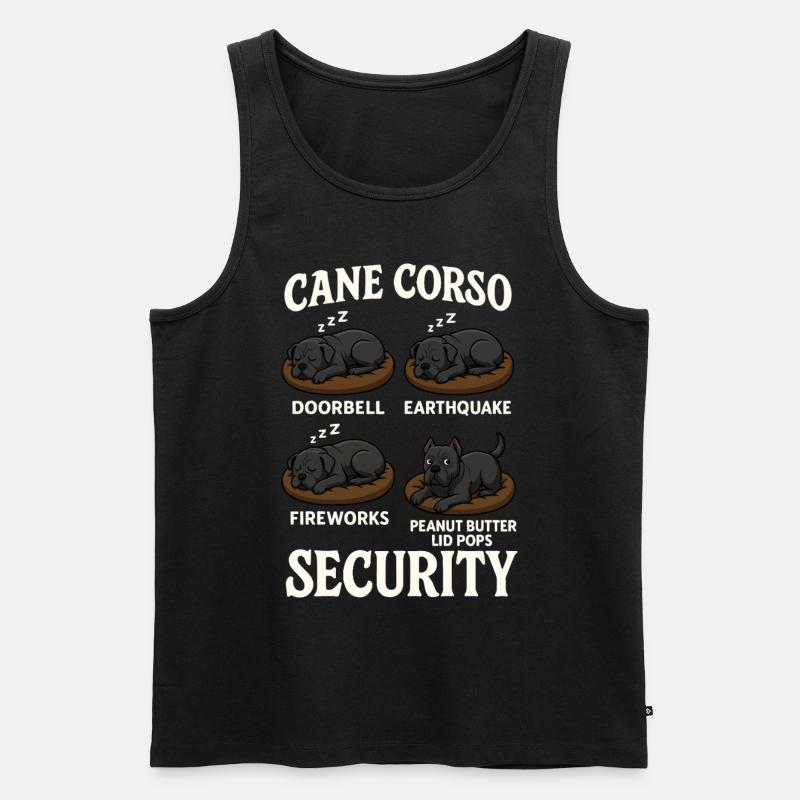 Cane Corso - Männer Premium Bio Tank Top - Schwarz