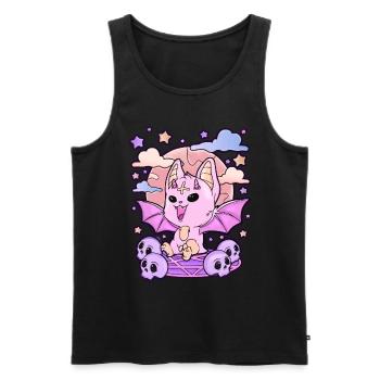 Pastel Goth Gruseliges Geschenk Creepy Kawaii - Männer Premium Bio Tank Top - Schwarz - Vorne - Michal (187cm)