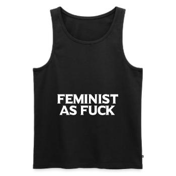 Cadeau féministe féministe féministe - Débardeur bio Premium Homme - noir - Devant - Michal (187cm)