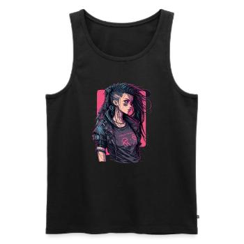 Science Fiction Girl the excellent present for - Men's Premium Organic Tank Top - black - Front - Michal (187cm)