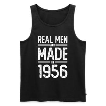 Geburtstag Echte Männer sind 1956 geboren - Männer Premium Bio Tank Top - Schwarz - Vorne - Michal (187cm)