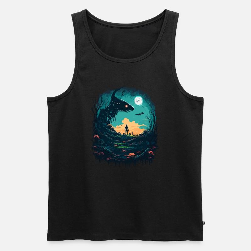 laufend - Männer Premium Bio Tank Top - Schwarz
