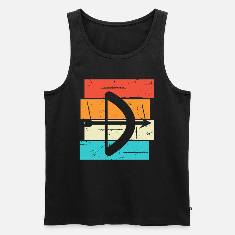 Archery Gift Saying Archery - Men's Premium Organic Tank Top - black