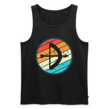 Archery Gift Saying Archery - Men's Premium Organic Tank Top - black - Front - Michal (187cm)