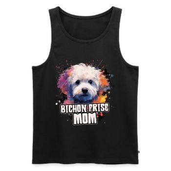 Bichon Frise Dog Cadeau Dire - Débardeur bio Premium Homme - noir - Devant - Michal (187cm)