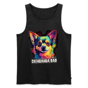 Chihuahua Dog Cadeau Dire - Débardeur bio Premium Homme - noir - Devant - Michal (187cm)