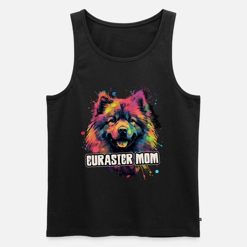Eurasier Hund Geschenk Spruch - Männer Premium Bio Tank Top - Schwarz