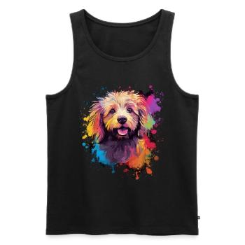 Havaneser Hund Geschenk Spruch - Männer Premium Bio Tank Top - Schwarz - Vorne - Michal (187cm)