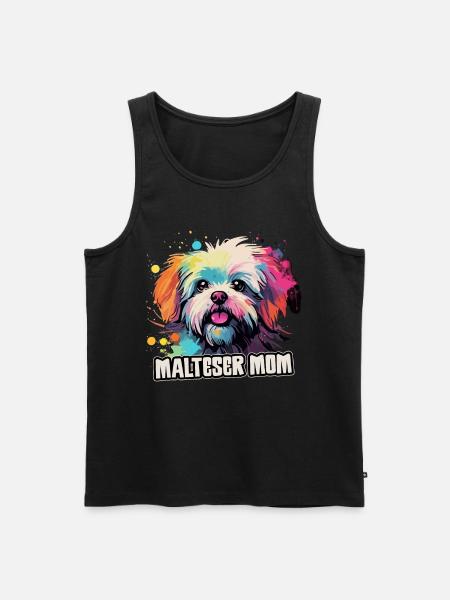 Maltese Dog Gift Saying - Men's Premium Organic Tank Top - black