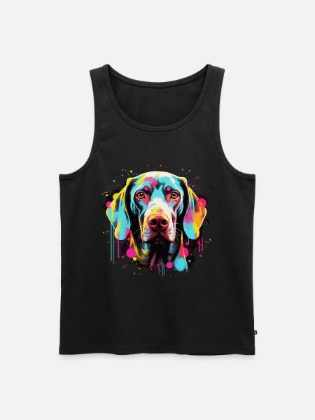 Weimaraner Dog Gift Saying - Men's Premium Organic Tank Top - black