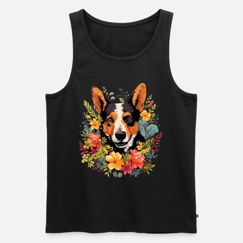 Cattle Dog Hund Geschenk - Männer Premium Bio Tank Top - Schwarz