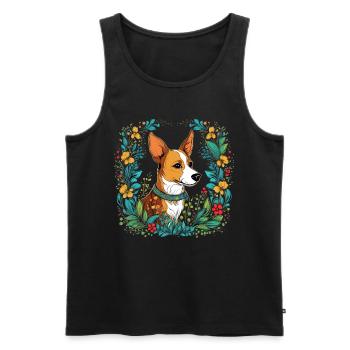 Jack Russel Terrier Hund Geschenk - Männer Premium Bio Tank Top - Schwarz - Vorne - Michal (187cm)