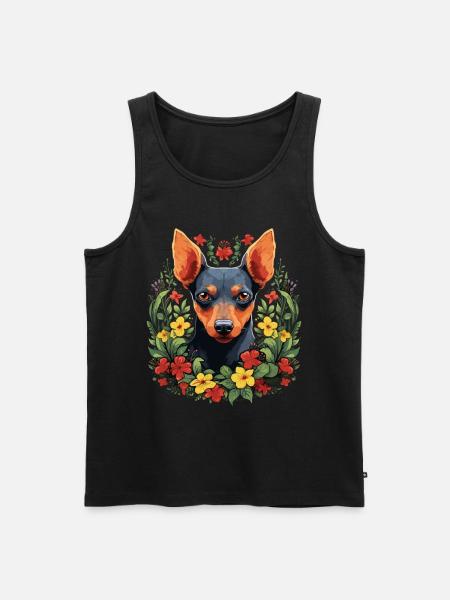 Pinscher Dog Gift - Men's Premium Organic Tank Top - black