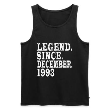 Original 1993 Jahrgang - 1993 Geburtstagsgeschenk - Männer Premium Bio Tank Top - Schwarz - Vorne - Michal (187cm)