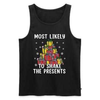 Family Christmas 2023 - Men's Premium Organic Tank Top - black - Front - Michal (187cm)